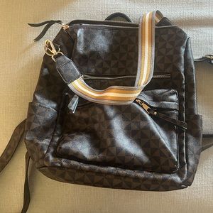 Backpack with crossbody strap